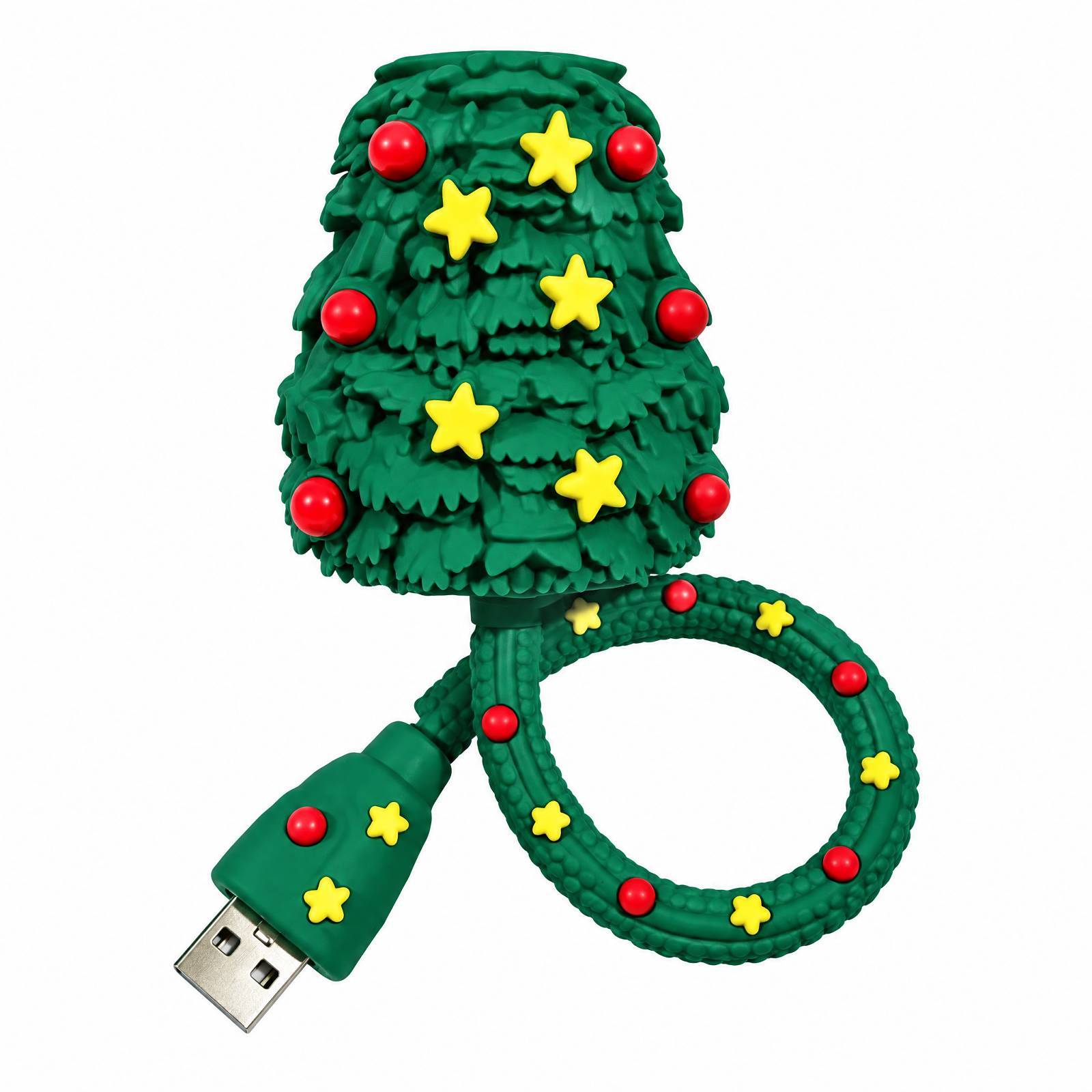 Lighting Christmas Decor - HD-Weihnachtsbaum-Weihnachtsprojektor, USB-Plug-and-Play, mit 6 Mustern, Nachtlicht,