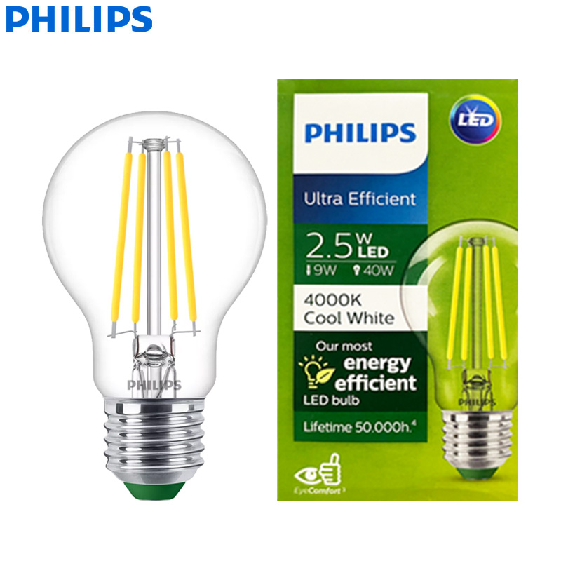 Philips Bulb Led Classic - PHILIPS Ultra Effiziente LED-Filamentlampe Klar A60