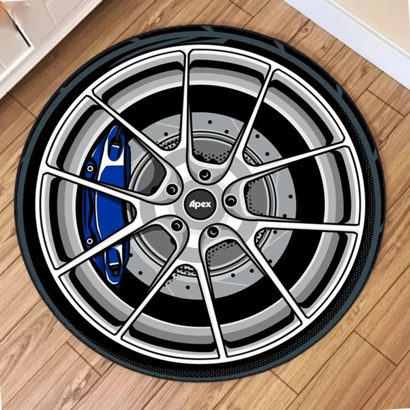 VIKAMA Auto-Naben-Rundteppich, – Lighting Mcqueen Bedroom Decor Bewertung und Preis