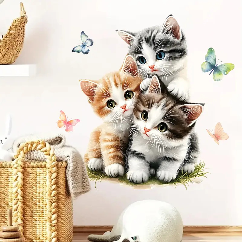 Drei Katzen mit Schmetterlings – Lighting Mcqueen Bedroom Decor Bewertung und Preis